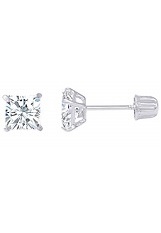 mind-boggling sparkling square baby stud earrings